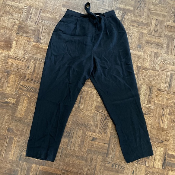 Frank & Oak high waist black tencel trousers - Picture 1 of 9